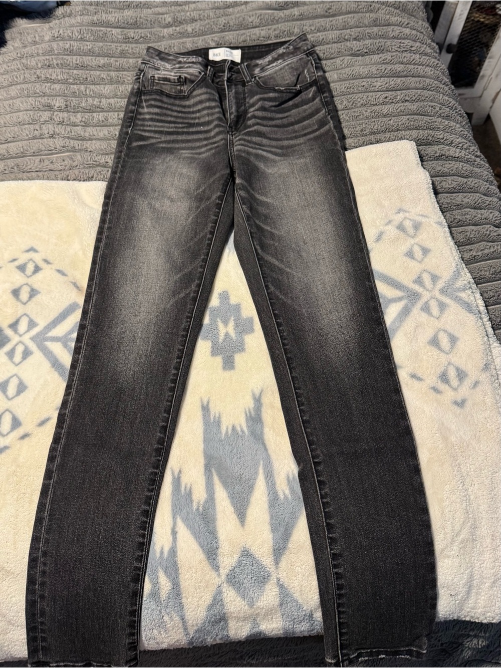 BKE Women’s Black Washed Skinny Jeans